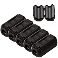 MZY1188 5pcs RFI emi Supresor de Ruido Clip Choke 3.5 - 7mm- Filtro de Cable de núcleo de Anillo de ferrita Componentes…